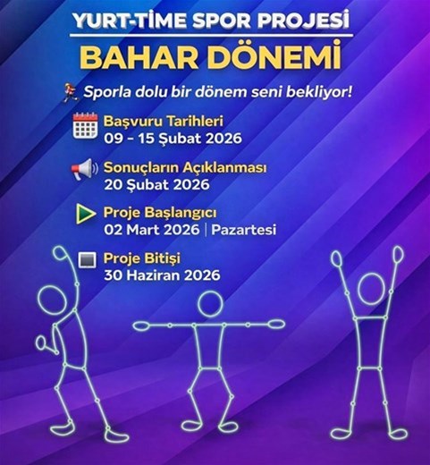 Yurt-Time Spor Projesi Bahar Dönemi Başlıyor!
